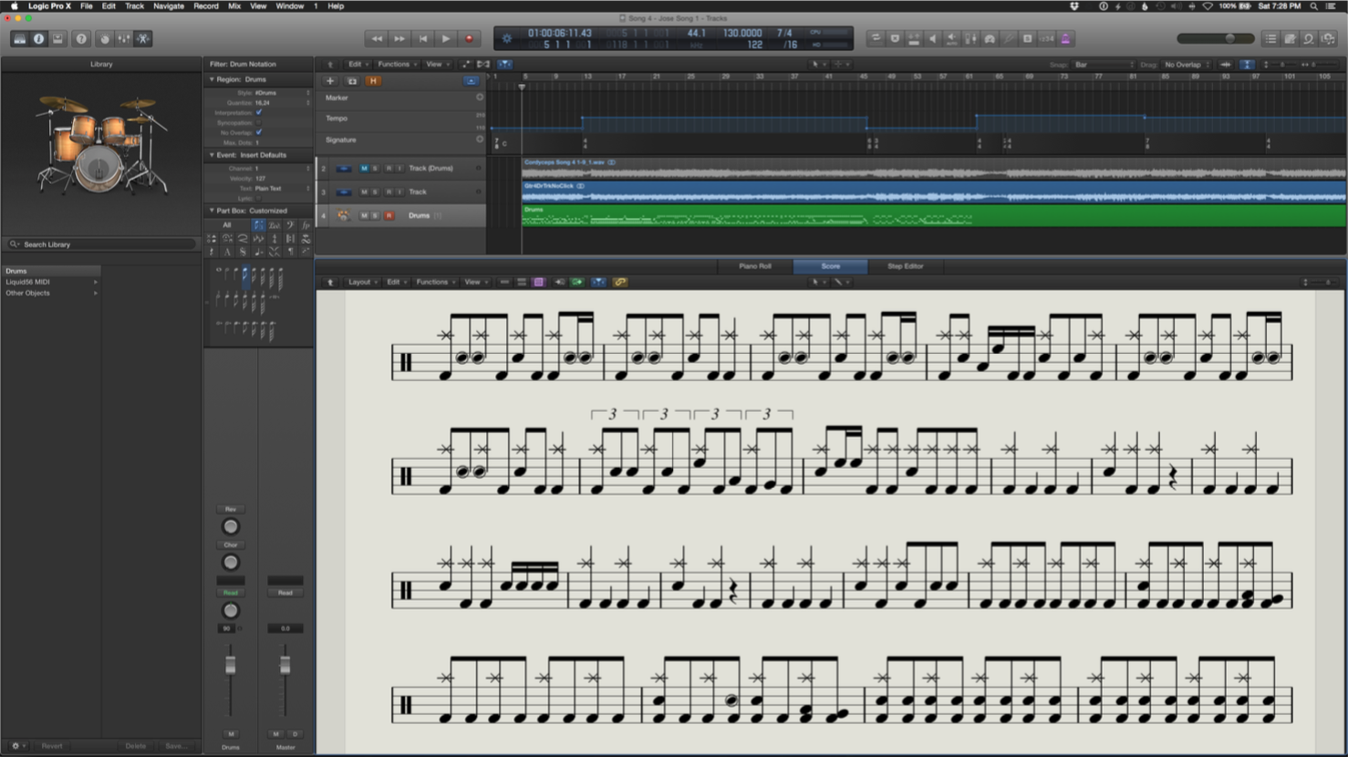 DRUM NOTATION / LOGIC PRO X